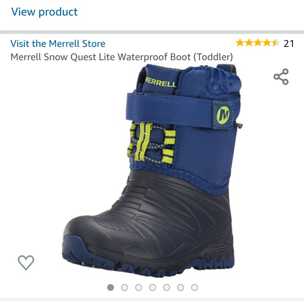 Toddler Merrell Snow Quest Lite Waterproof Boot